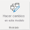 Captura de pantalla que muestra el botón Hacer cambios en este modelo.