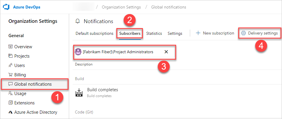 Group notification settings