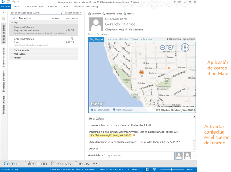 Aplicación para Outlook