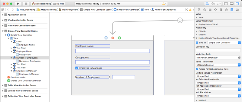 Escriba self.Person.isManager para la ruta de acceso de la clave para los que no son administradores.