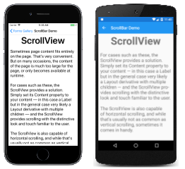 Ejemplo de ScrollView