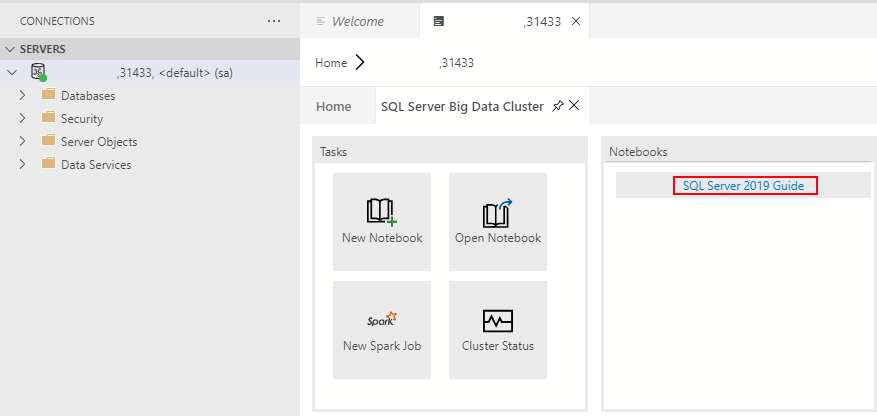 Cuadernos de Jupyter en el panel