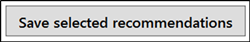 Captura de pantalla del botón Aceptar las recomendaciones seleccionadas.