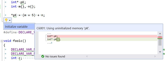 Nuevas correcciones rápidas de Code Analysis