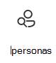 Captura de pantalla del icono de Personas tarjeta con un vínculo para obtener más información.