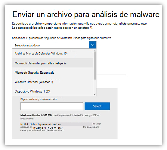 Seguridad de Windows, controles de SmartScreen de Microsoft Defender.