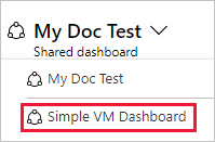 Capture d’écran de l’option de sélection dans le portail Azure.