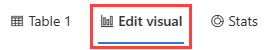 Capture d’écran de l’onglet Modifier le visuel dans la grille des résultats dans l’interface utilisateur web d’Azure Data Explorer.