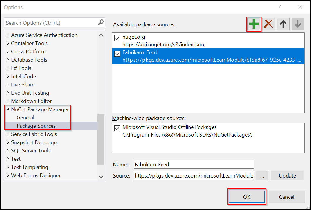 Capture d’écran montrant les sélections de configuration de Visual Studio dans Windows.