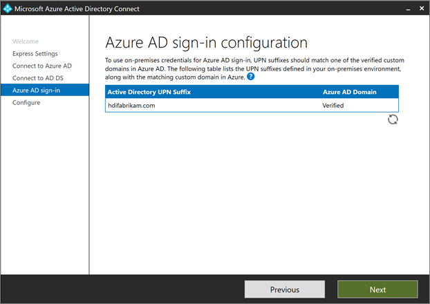 Page de configuration de la connexion Microsoft Entra.