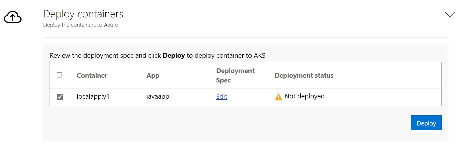 Capture d’écran de la configuration du déploiement d’application.