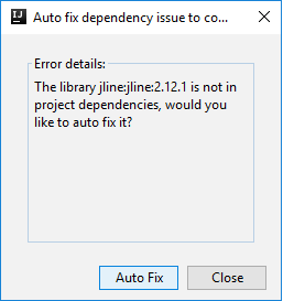 IntelliJ IDEA Spark - Boîte de dialogue2 Auto Fix