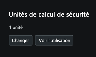 Capture d’écran montrant le menu de configuration de l’association de capacité.