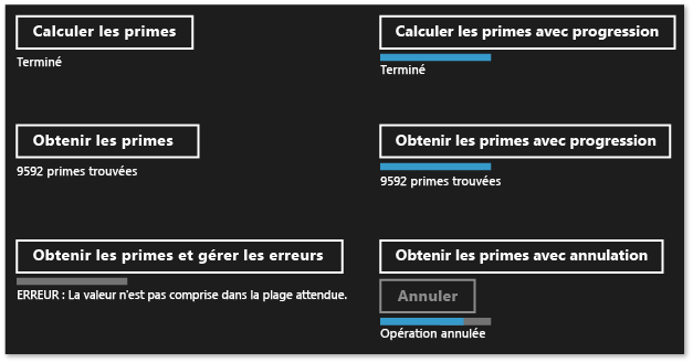 Windows Runtime Primes app.