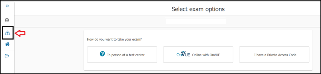 Sélectionnez les options d’examen.