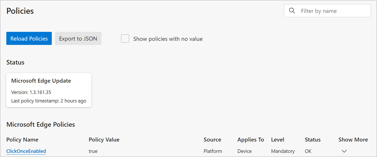 Page Stratégies pour l’utilisateur connecté