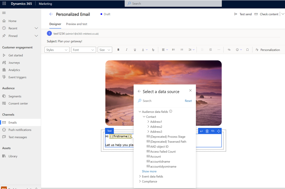 Le nouvel éditeur d’e-mail crée rapidement des messages personnalisés avec une interface simple par pointer-cliquer