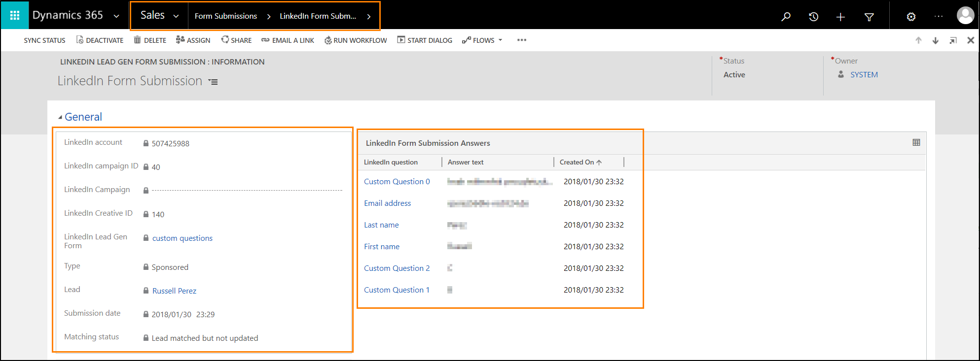 Analyser LinkedIn Lead Gen Forms.