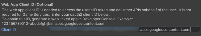 Paste Client ID