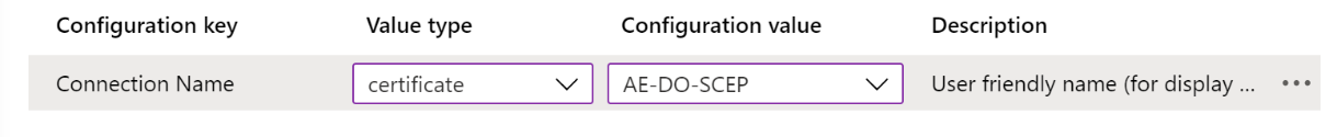 Exemple de modification du nom de connexion dans une stratégie de configuration d’application VPN dans Microsoft Intune