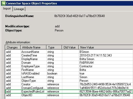 Propriétés de l’objet d’espace de connecteur