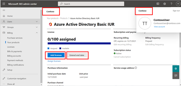 Capture d’écran de l’écran des utilisateurs cloud.