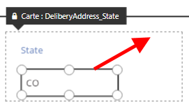 Déplacer un contrôle à l’intérieur d’une carte.