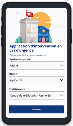 Application mobile Réponse aux urgences des hôpitaux.