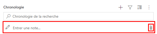 Ajouter une note à une ligne sur la chronologie.
