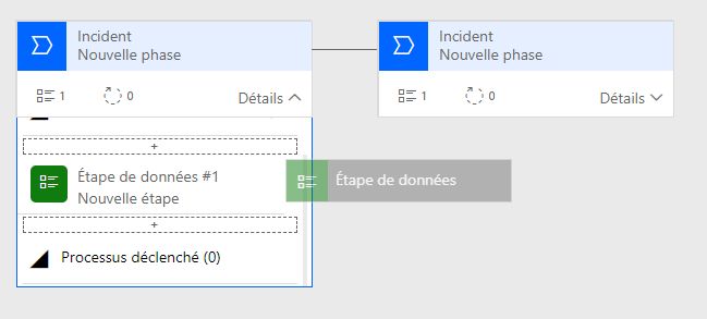 Ajoutez une étape à une phase dans un processus d’entreprise.