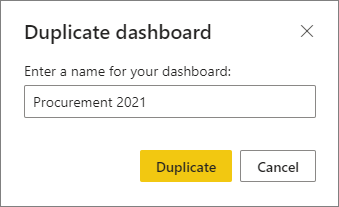 Screenshot of the Duplicate dashboard dialog.