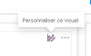 Screenshot showing Personalize this visual icon.