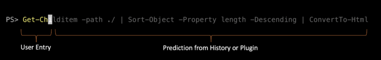 Vue inline d’une prédiction