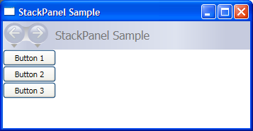 Élément StackPanel classique.