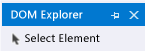 Select Element Button in DOM Explorer