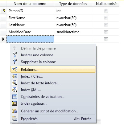 Ajoutez des clés étrangères ou des index à une table.