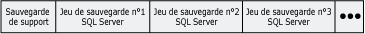 Support de sauvegarde contenant des jeux de sauvegarde SQL Server