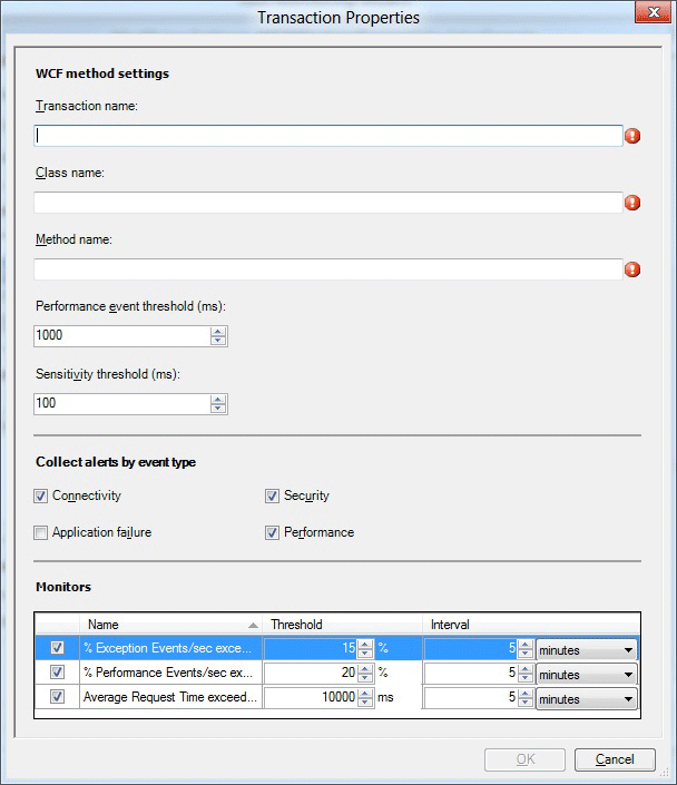 Propriétés de transaction pour WCF