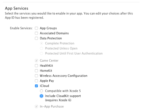 Vérifier iCloud en tant que service autorisé