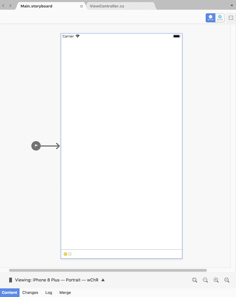 Un contrôleur de vue dans le contrôleur de vue iOS Designer