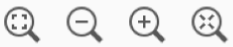 Contrôles de zoom dans la barre d’outils inférieure