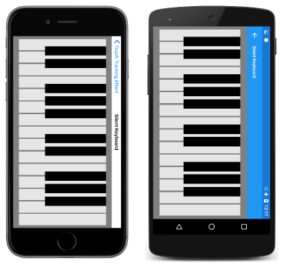 Triple capture d’écran de la page Silent Keyboard