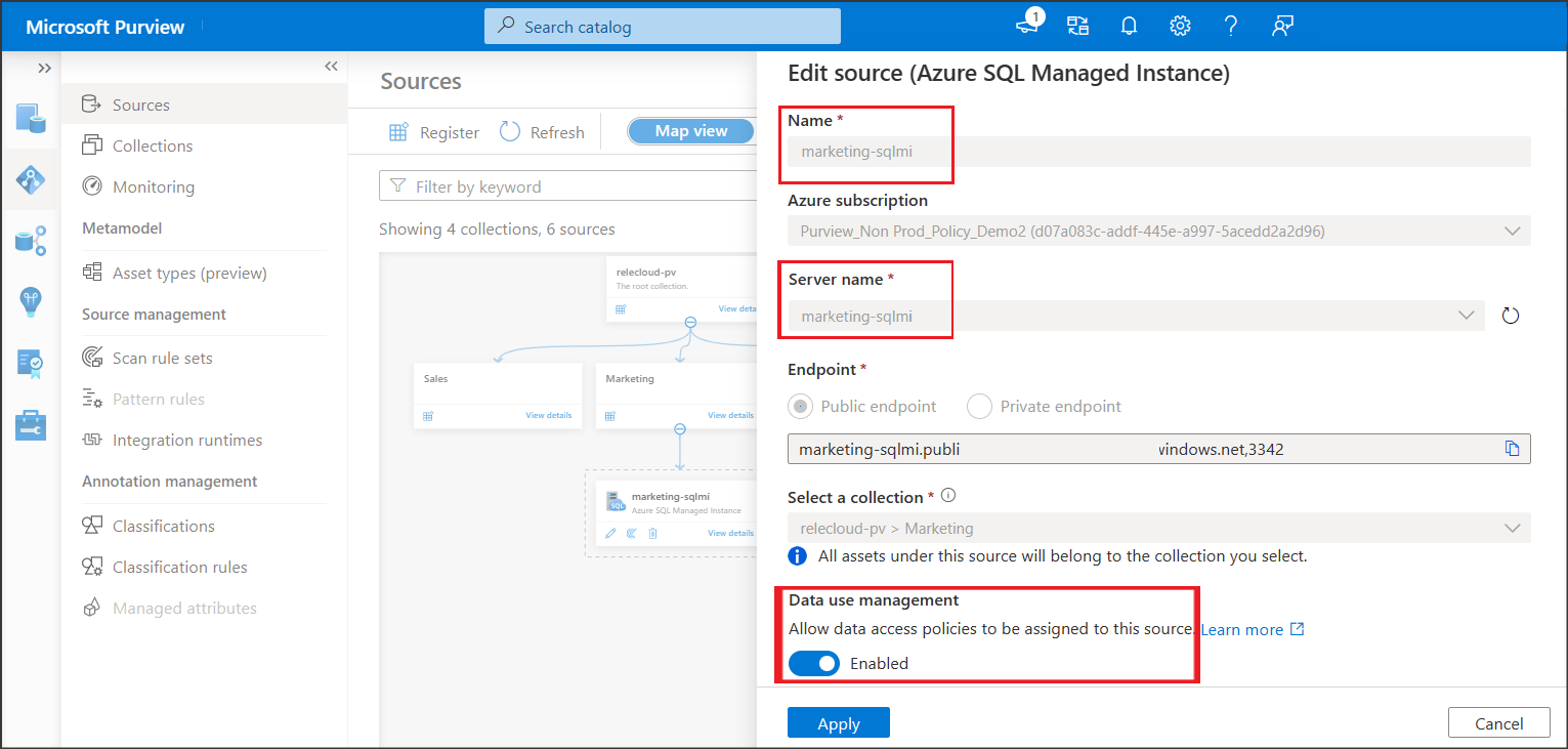 Capture d’écran montrant comment activer l’application de stratégie.