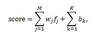 Formule de modèle linéaire pour les modèles de classement