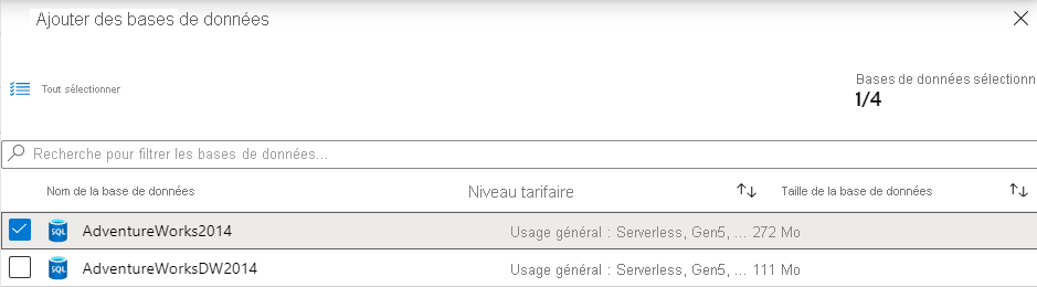 Elastic Pool database addition