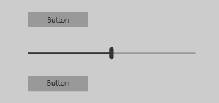 Boutons au-dessus et en dessous d’un curseur horizontal