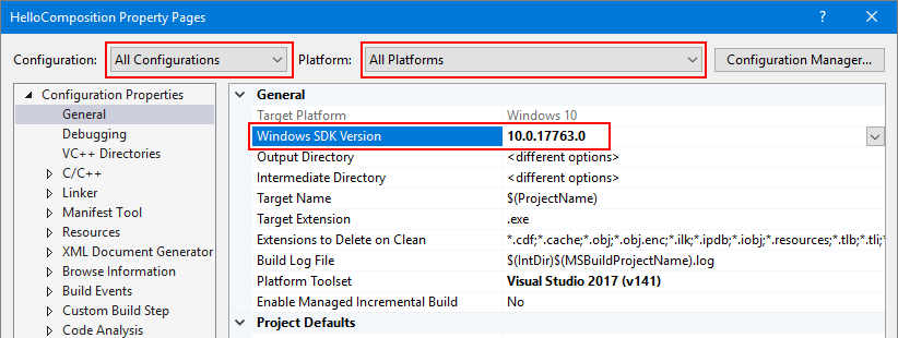 Définir la version du SDK