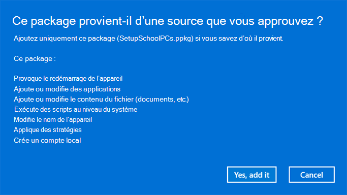 Faites-vous confiance à ce package ?