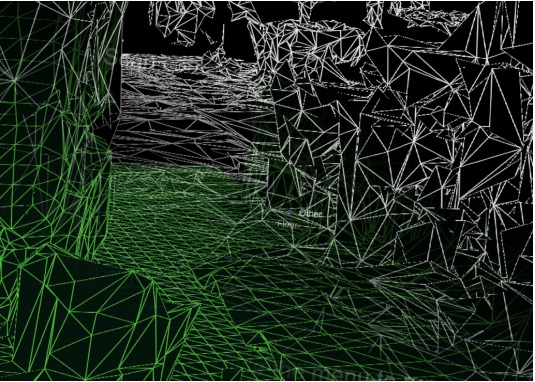 Maillage généré à partir du volume voxel