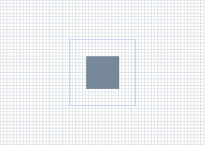 illustration de deux rectangles sur un arrière-plan de grille